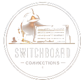Switchboard Connections vintage switchboard and lamp logo